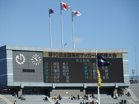 準決勝 市立船橋 vs 大分 第90回全国高校サッカー選手権大会@国立競技場 準決勝 市立船橋 vs 大分 第90回全国高校サッカー選手権大会@国立競技場