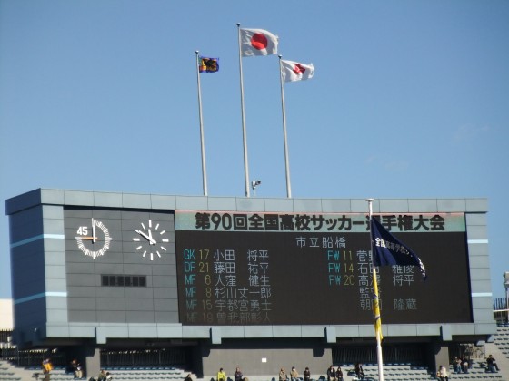 準決勝 市立船橋 vs 大分 第90回全国高校サッカー選手権大会@国立競技場 準決勝 市立船橋 vs 大分 第90回全国高校サッカー選手権大会@国立競技場